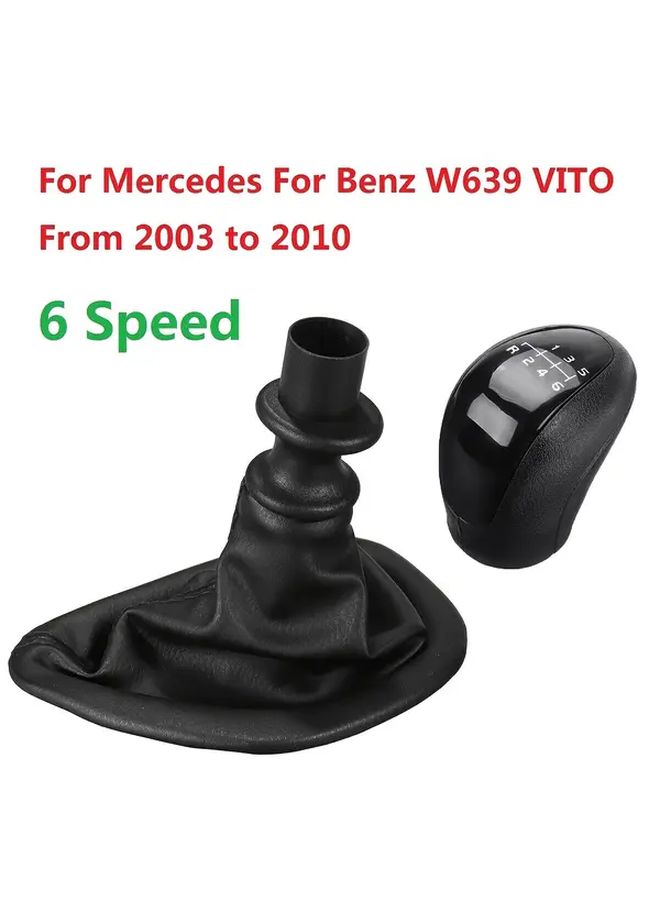 مقبض ناقل الحركة وغطاء علبة التروس لسيارة W639 VITO 2003-2010 غطاء عصا ناقل الحركة اليدوي - Image 5