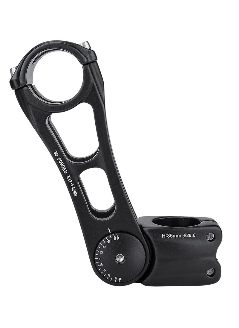 Excefore Bike Stem Riser for Handlebar, 90 mm 110 mm 145 mm Adjustable M T B Stem 70 Degree, Suitable for Bicycle, M T B, Road Bike, Cycling  - Image 1