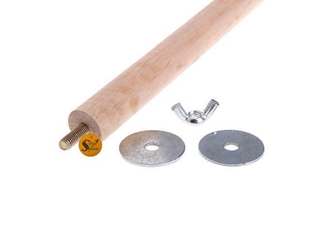 Sage Square منصة خشبية من موطن طبيعي مع مجموعة من 4 منصات خشبية/ألعاب للطيور (ببغاء/كوكاتيل/ببغاء أسترالي/هامستر/سنجاب) (خفيفة الوزن) (الأحجام - 4" 6" 8" 10" مجموعة مكونة من 4)  - Image 3