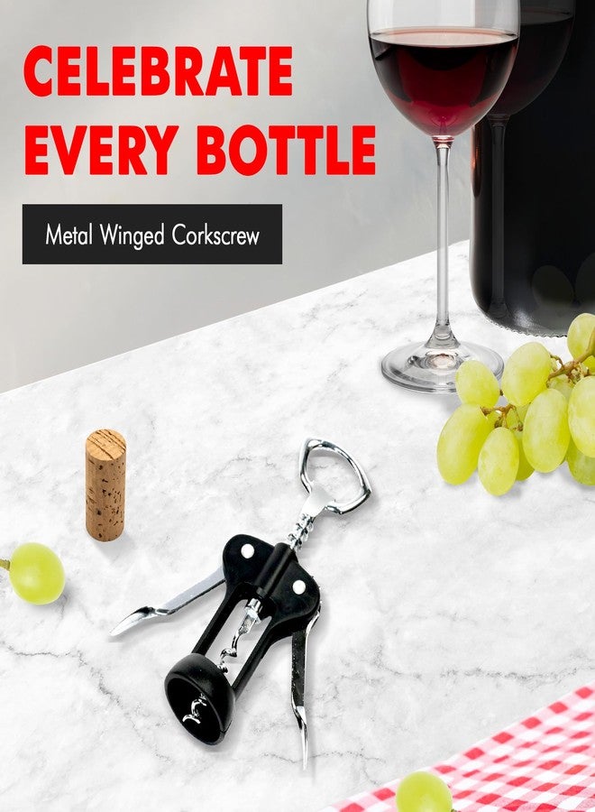 شيف كرافت مفتاح فلين معدني مجنح من شيف كرافت سيليكت، 6.5 بوصة، أسود وكروم - Image 2