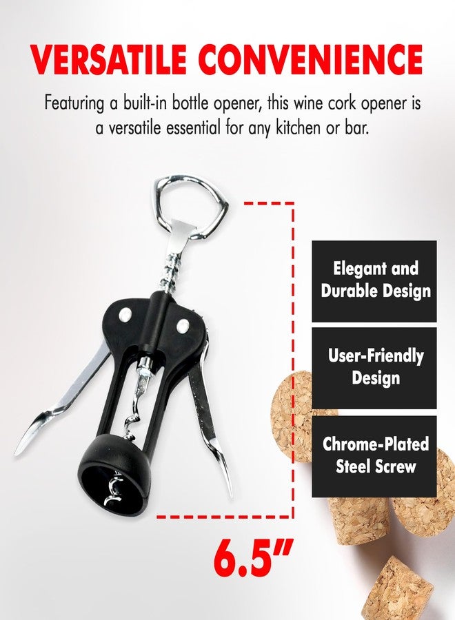 شيف كرافت مفتاح فلين معدني مجنح من شيف كرافت سيليكت، 6.5 بوصة، أسود وكروم - Image 4