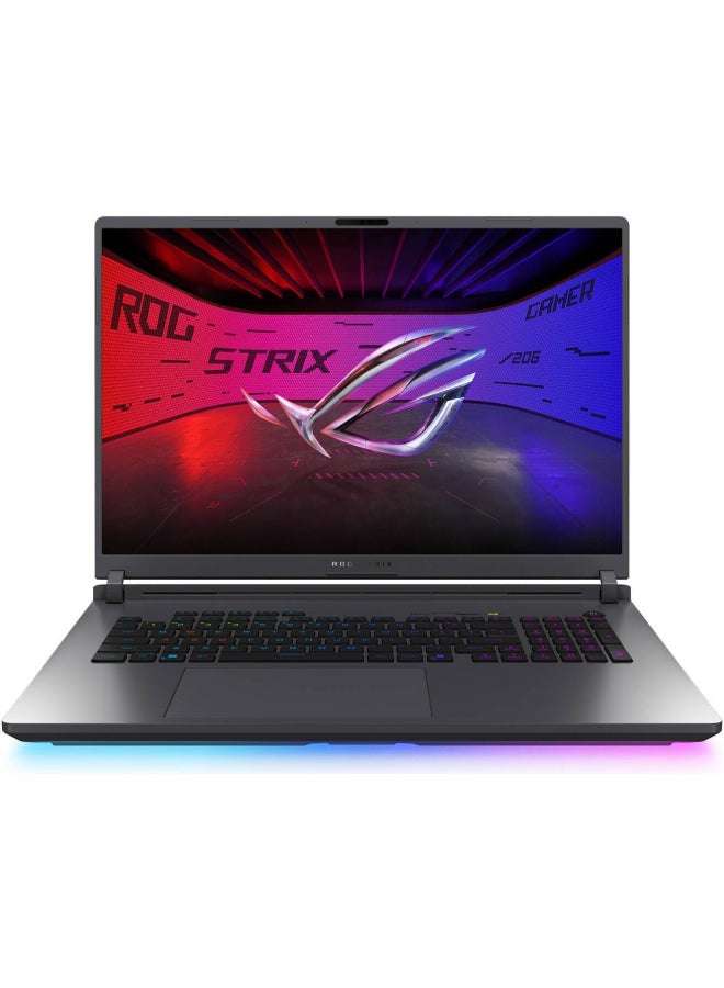 ASUS ROG Strix G18 Gaming Laptop With 18-Inch WQXGA Display, Core Ultra 9 275HX Processor/64GB RAM/2TB SSD/GeForce RTX 5080 Graphics/Windows 11 Home English Eclipse Grey English Eclipse Grey