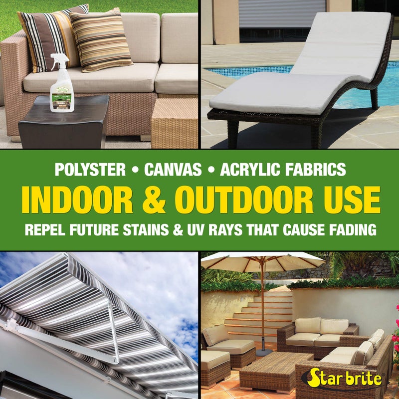 STAR BRITE Outdoor Collection Fabric Cleaner Spray - Ultimate Stain Remover for Outdoor & Patio Fabrics - 32 OZ (054132) - Image 2