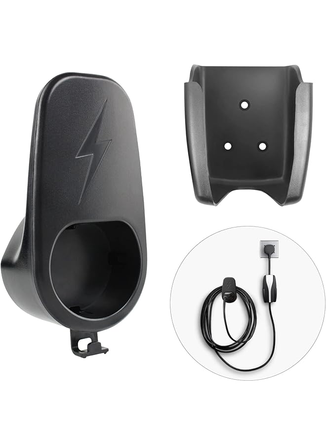 Excefore Tesla Ev Charging Cable Organizer - Wall Mount Holder For Model 3/Y/X/S Type 2 Charger & Adapter - Essential Tesla Accessories - Image 1