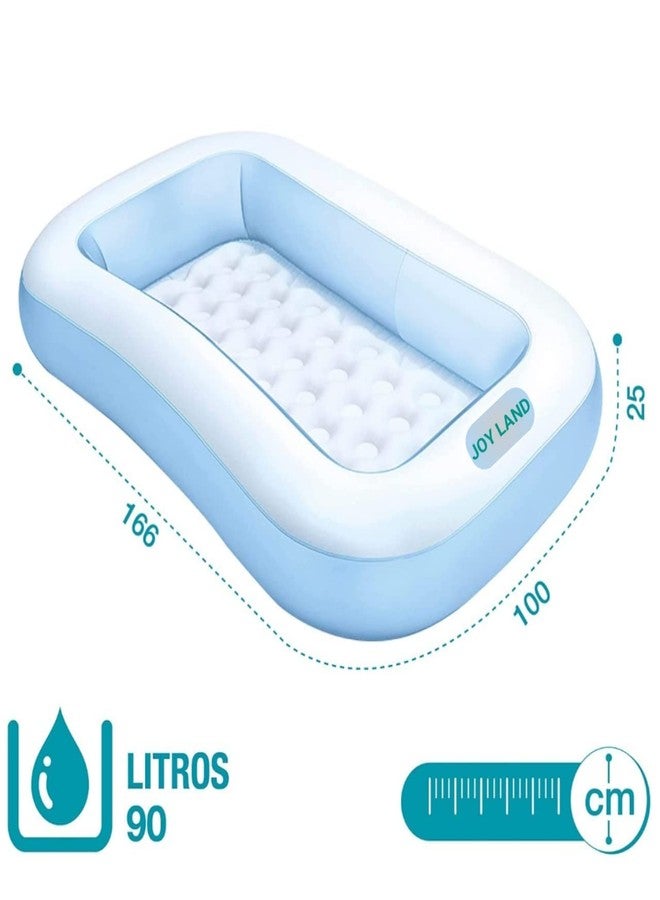 JOY LAND JOYLAND Combo 5 Ft Inflatable Bath Tub (White & Blue) - Image 3