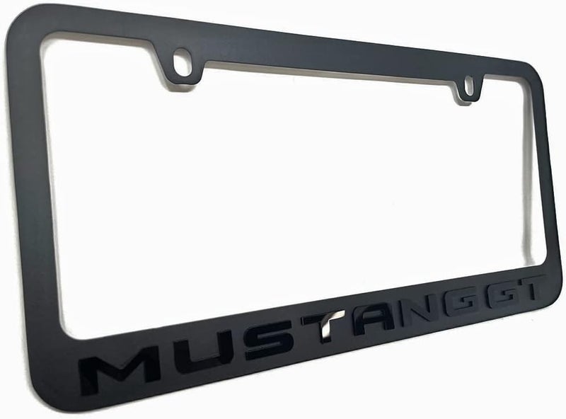 Davies Corvette West Coast Corvette GT Stealth Blackout License Plate Frame for Ford Mustang GT - Image 1