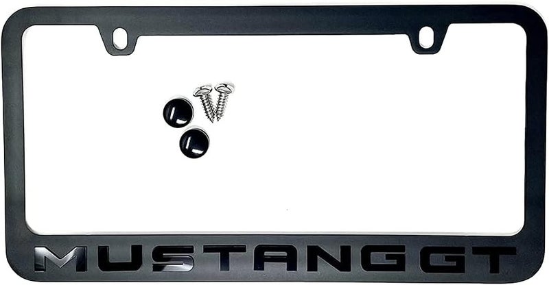 Davies Corvette West Coast Corvette GT Stealth Blackout License Plate Frame for Ford Mustang GT - Image 2