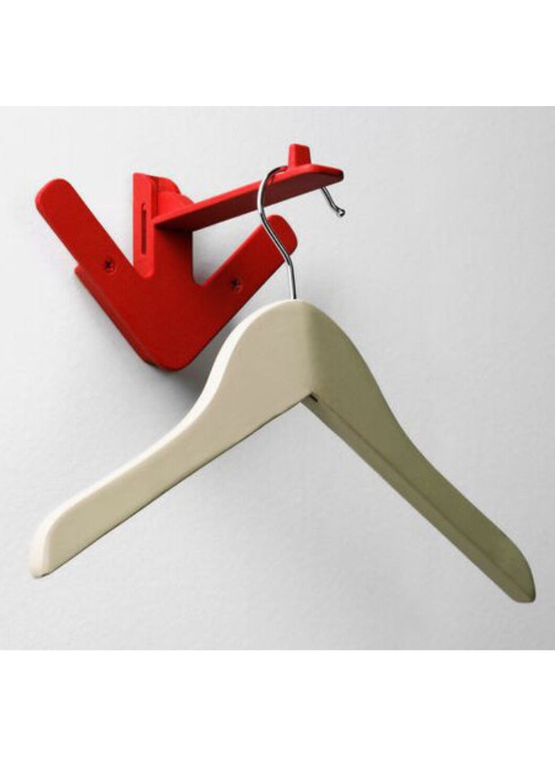 ON MART Arrow Wall Mount Rack Heavy Duty Robe Towel Wall Hooks, Hooks for Hat, Coat, Key, Clothes, Closet Wall Hook Hanging, for Kitchen, Bathrooms, Home & Offices (Red Color 1 Pcs)  - Image 1