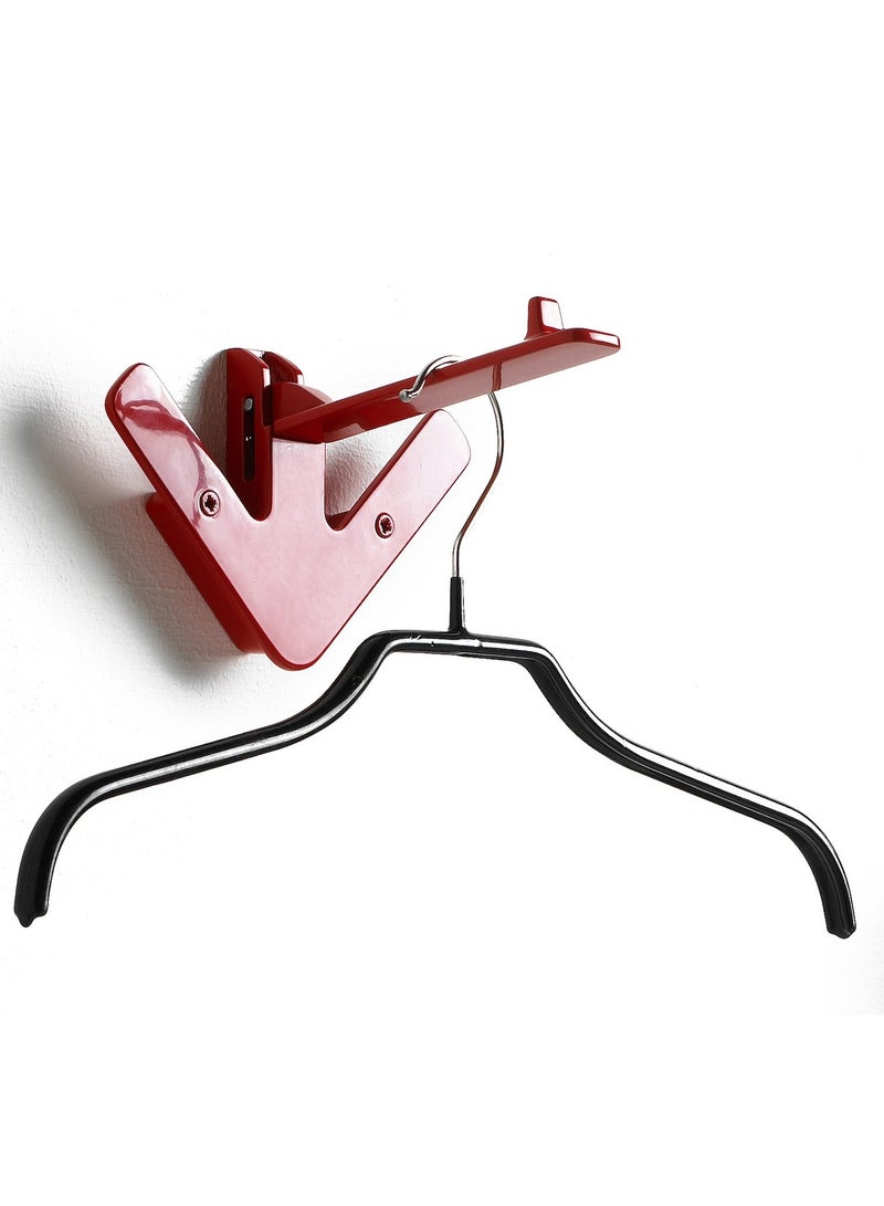 ON MART Arrow Wall Mount Rack Heavy Duty Robe Towel Wall Hooks, Hooks for Hat, Coat, Key, Clothes, Closet Wall Hook Hanging, for Kitchen, Bathrooms, Home & Offices (Red Color 1 Pcs)  - Image 2