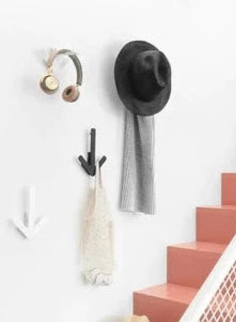 ON MART Arrow Wall Mount Rack Heavy Duty Robe Towel Wall Hooks, Hooks for Hat, Coat, Key, Clothes, Closet Wall Hook Hanging, for Kitchen, Bathrooms, Home & Offices (Red Color 1 Pcs)  - Image 3