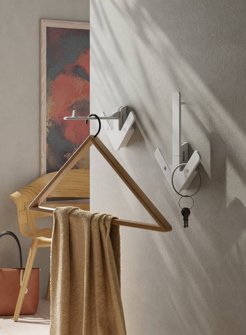 ON MART Arrow Wall Mount Rack Heavy Duty Robe Towel Wall Hooks, Hooks for Hat, Coat, Key, Clothes, Closet Wall Hook Hanging, for Kitchen, Bathrooms, Home & Offices (Red Color 1 Pcs)  - Image 5