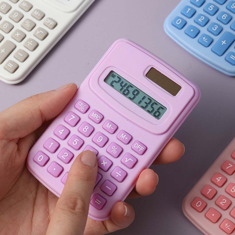 Cute and stylish mini solid color calculator K888 portable accounting office computer - Image 5