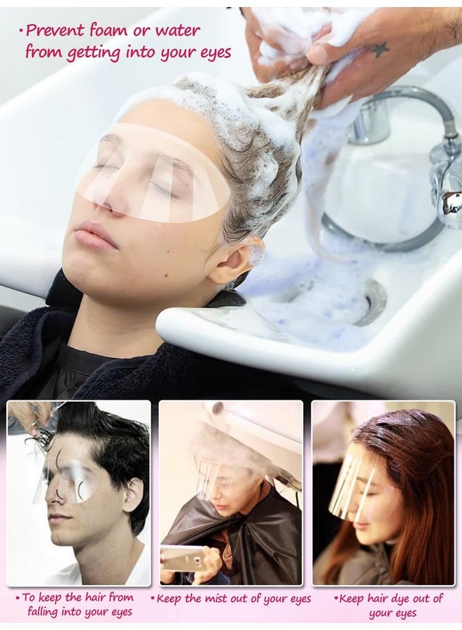 EBANKU EBANKU 200 PCS Shower Face Eye Shields, Clear Eyebrow Shower Visor Protector, Shower Goggles Face Cover Bath Visor for Adults Eyes Surgery Aftercare and Salon Supplies Eyelash Extensions - Image 5
