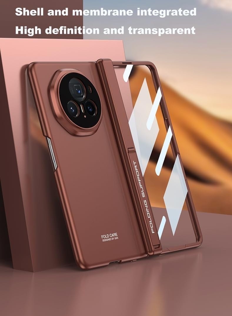 general Case Compatible with Honor Magic V3 Case 5G 2024 [Built-in Screen Protector] PC Shell Protective Film Integrated Hinged Folding All-inclusive Cover with Hidden Stand - Image 2