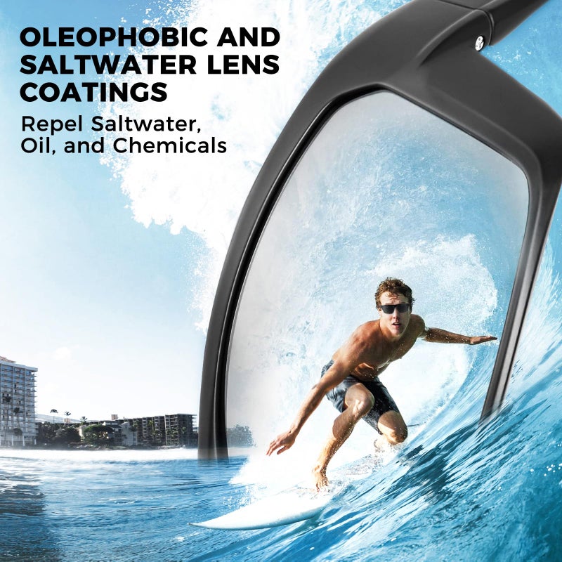 KastKing Huzzah Polarized Sport Sunglasses for Men and Women, Ideal for Driving Fishing Cycling and Running,UV Protection - Image 2