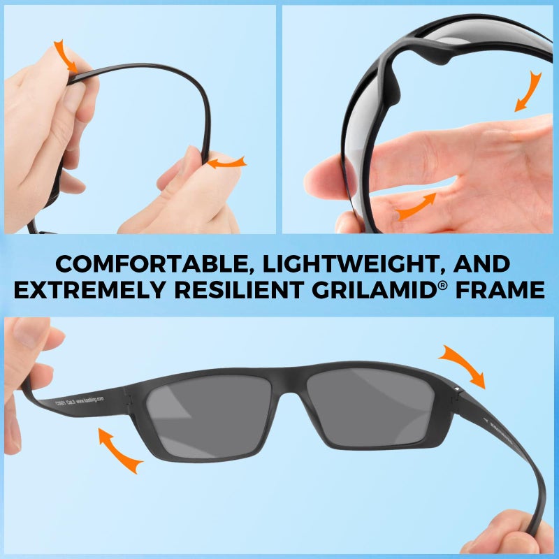 KastKing Huzzah Polarized Sport Sunglasses for Men and Women, Ideal for Driving Fishing Cycling and Running,UV Protection - Image 5