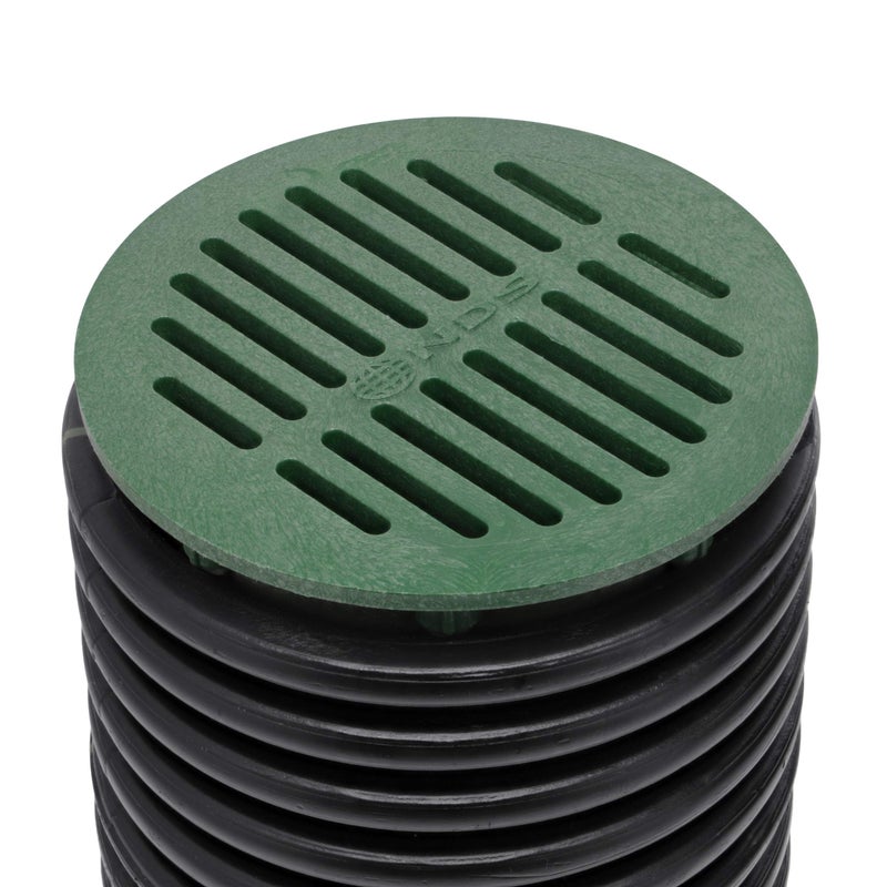 NDS غطاء تصريف دائري NDS 50، 6 بوصة، يتصل بحوض تصريف Speed-D، أنابيب التصريف والتجهيزات، للحدائق الصغيرة، المناظر الطبيعية، والفناءات، أخضر - Image 4