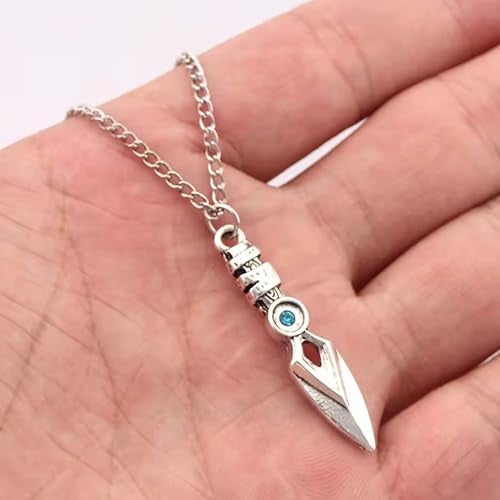 retsamradassaT Game Valorant Jett Blade Storm Dagger Pendant Charm Necklace, Standard - Image 3
