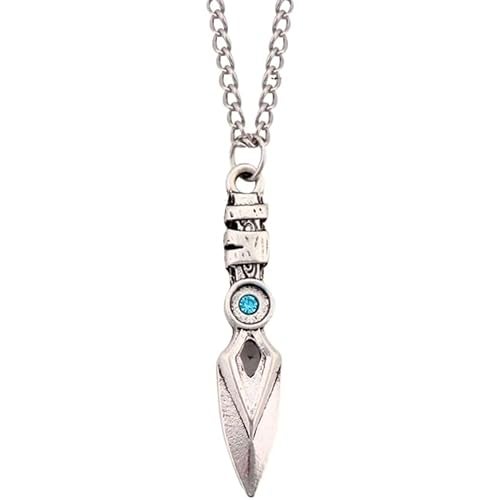 retsamradassaT Game Valorant Jett Blade Storm Dagger Pendant Charm Necklace, Standard - Image 1