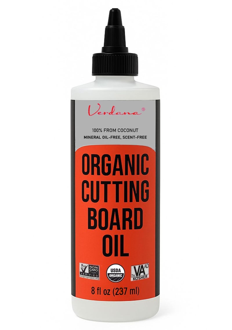 Verdana Food Grade Cutting Board Oil Organic CoconutDerived Food Safe Mineral Oil Alternative for Butcher Block Bamboo Wooden Utensils Kosher NonGMO 8 fl oz - Image 3