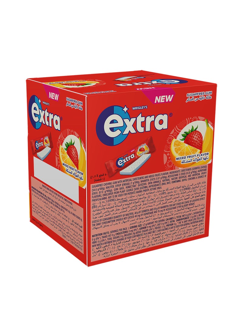 Extra Go Tab Mixed Fruit Chewing Gum - Image 2