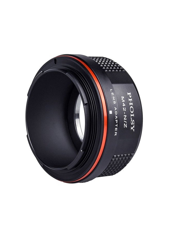 M42 to Z Mount Adapter Compatible with M42 42mm Screw Mount Lens to Nikon Z Mount Camera Body Compatible with Nikon Z fc, Z30, Z9, Z8, Z6, Z7, Z5, Z50, Z6II, Z7II, M42 to Nikon Z
