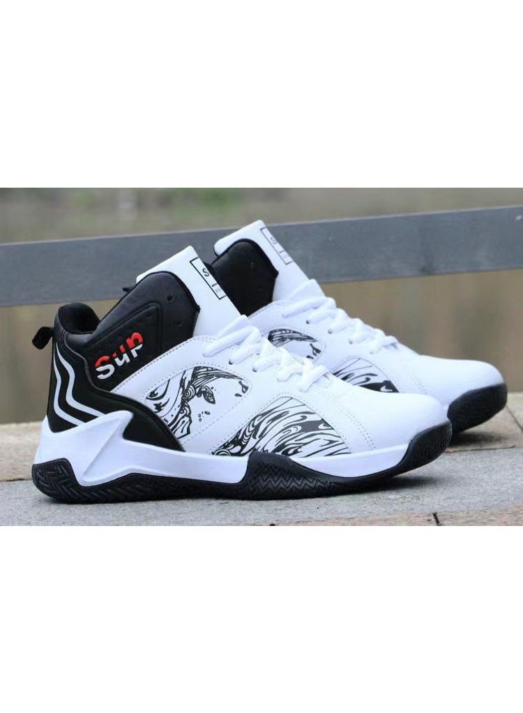 SUP أحذية رجالية كلاسيكية عالية الساق ذات نعل سميك مقاومة للاهتراء لأحذية الجري والرياضة في الربيع/الخريف للسفر في الهواء الطلق والترفيه والمشي لمسافات طويلة - Image 3