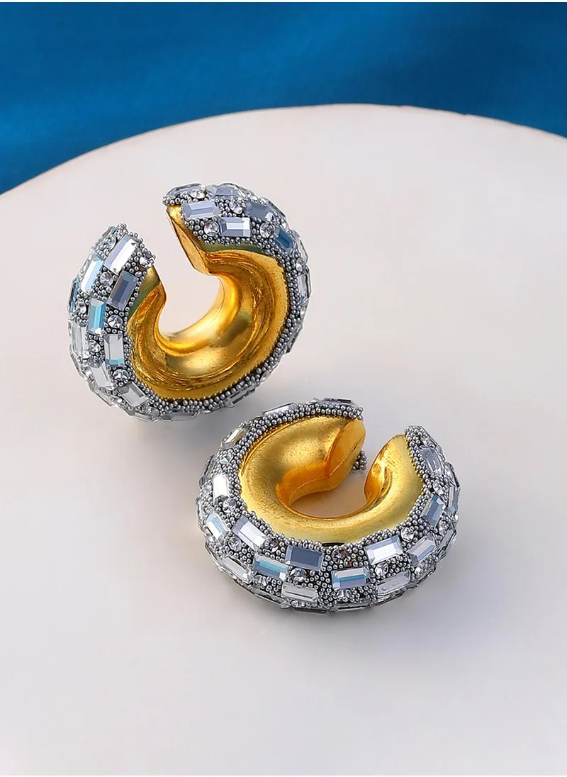 SOHI The Mirror Cuff Earrings