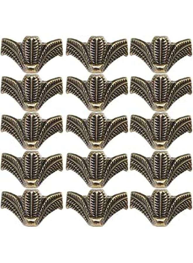 Antique Bronze Alloy Furniture Legs 24PCS 27x16mm DIY Decorative Jewelry Box Feet - Image 1