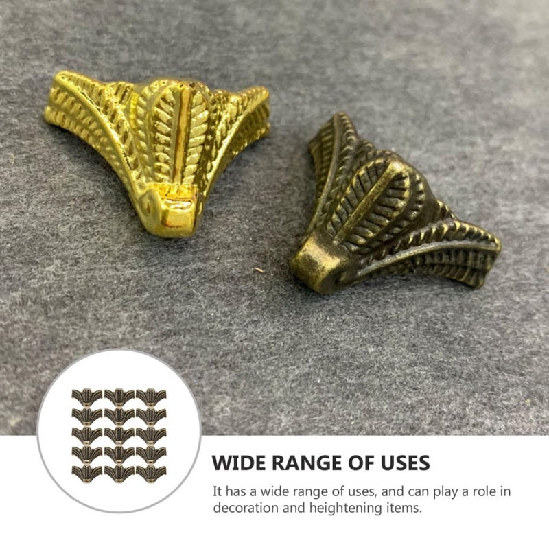 Antique Bronze Alloy Furniture Legs 24PCS 27x16mm DIY Decorative Jewelry Box Feet - Image 4