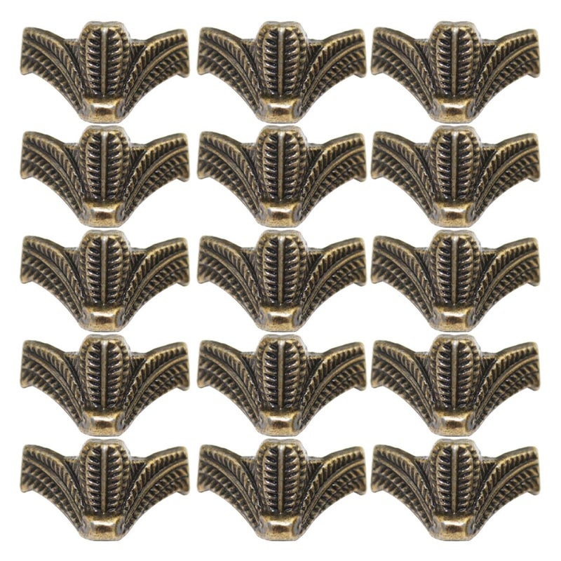 Antique Bronze Alloy Furniture Legs 24PCS 27x16mm DIY Decorative Jewelry Box Feet - Image 2