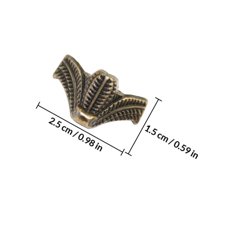 Antique Bronze Alloy Furniture Legs 24PCS 27x16mm DIY Decorative Jewelry Box Feet - Image 3