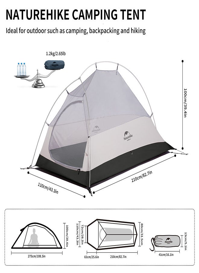 Naturehike Ultralight One-Man Cloud Up-1 Tent  New Version  - Image 4
