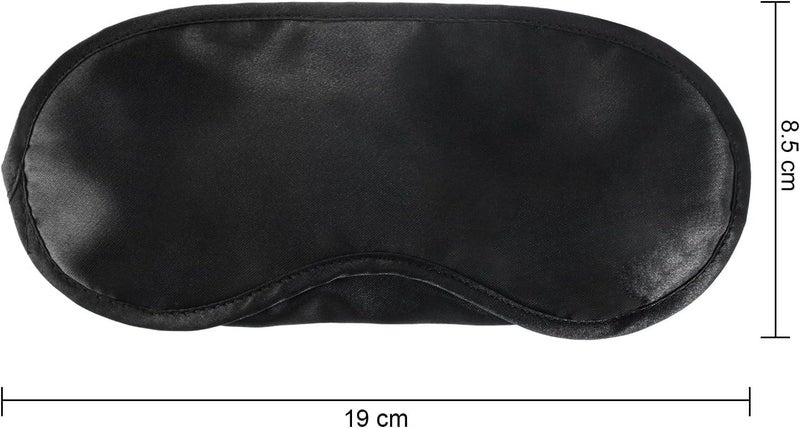 Mudder 10 عبوة غطاء عين قناع ظلال عازل للنوم مع وسادة أنف باللون الأسود - Image 2