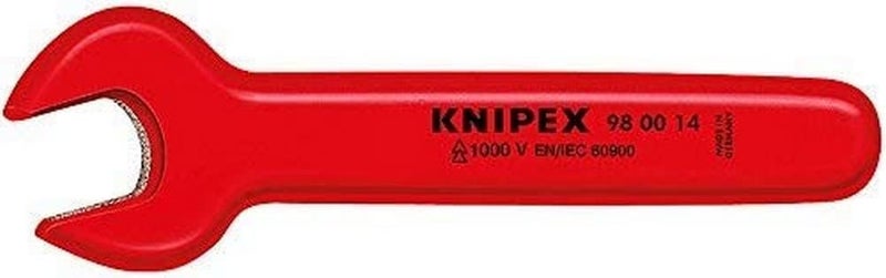 KNIPEX 1000V Insulated Open-End Wrench 98 00 10 - Image 1