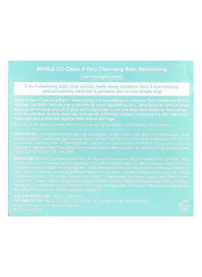 banila co. Banila Co, Clean It Zero, 3-in-1 Cleansing Balm, Revitalizing, 3.38 fl oz (100 ml)  - Image 3