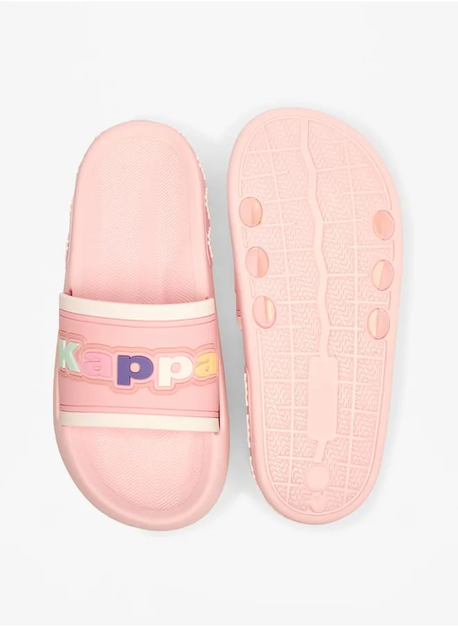 Kappa Girls Logo Applique Slip-On Slides