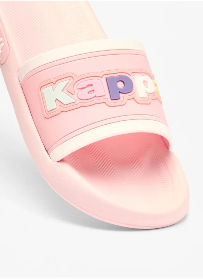 Kappa Girls Logo Applique Slip-On Slides