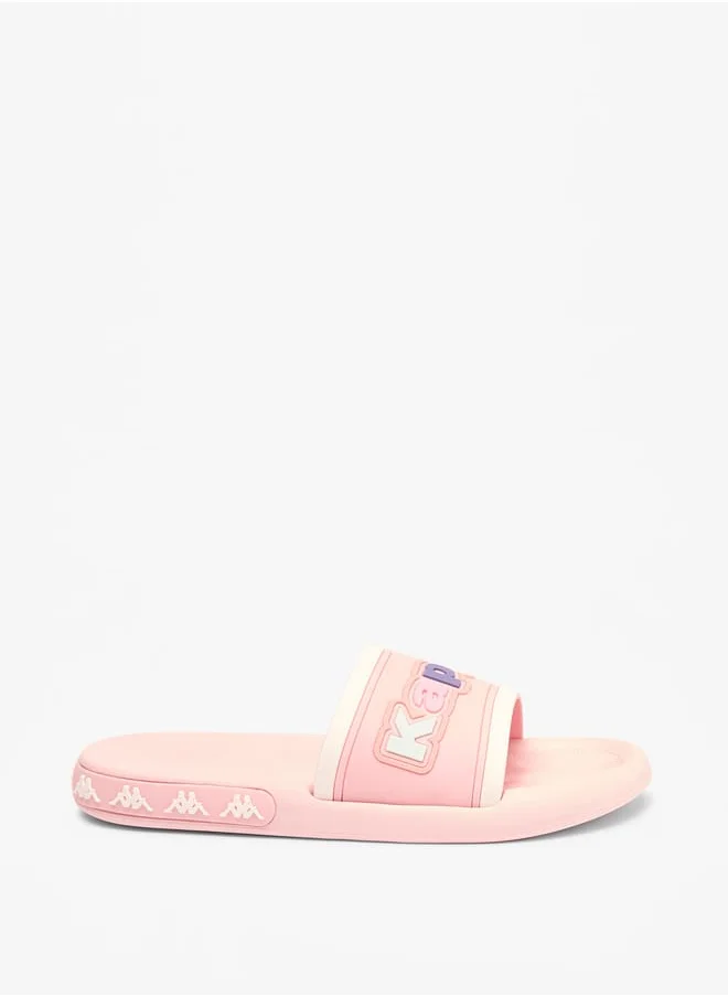 Kappa Girls Logo Applique Slip-On Slides