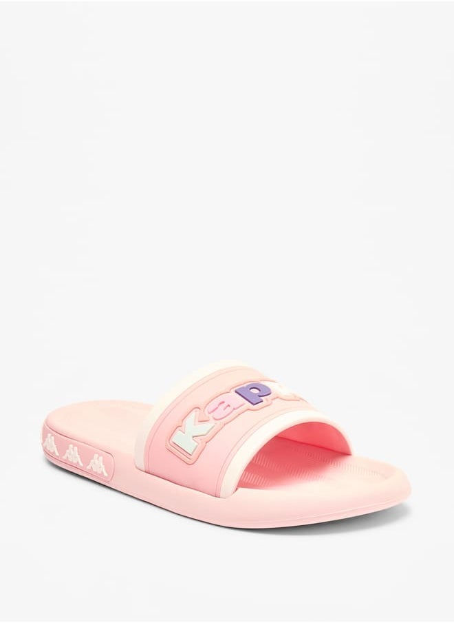 Kappa Girls Logo Applique Slip-On Slides  - Image 1