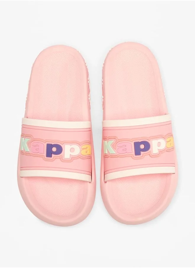 Kappa Girls Logo Applique Slip-On Slides