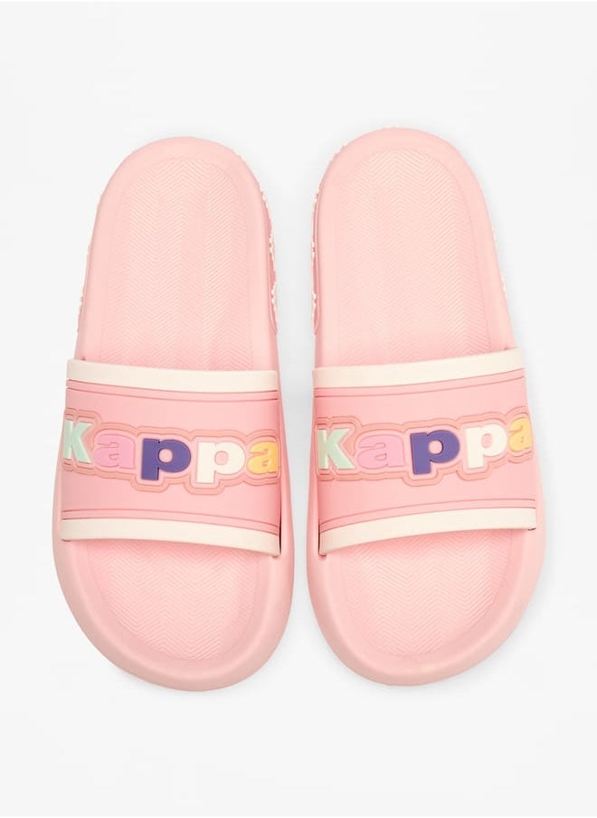 Kappa Girls Logo Applique Slip-On Slides  - Image 2
