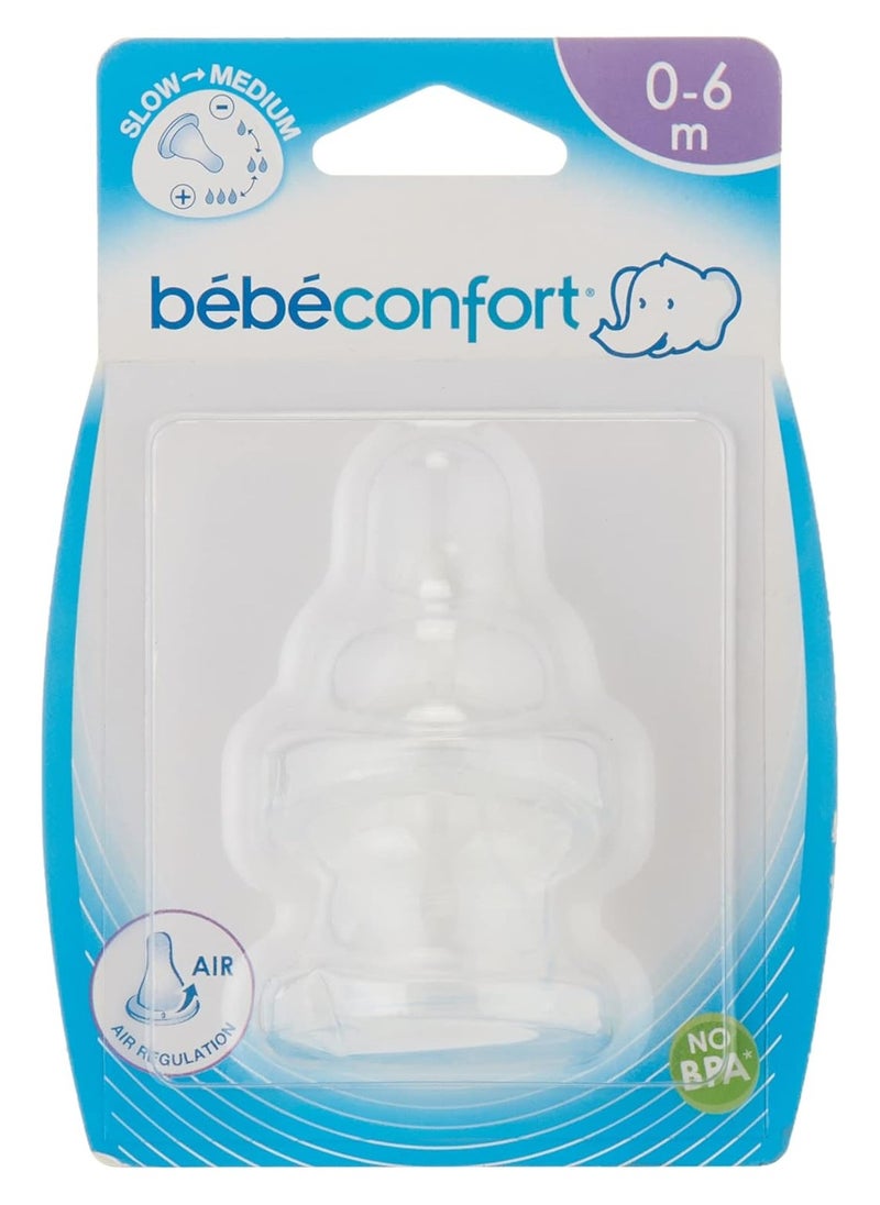 Maternity Wide Base Teat Silicone 0-6M