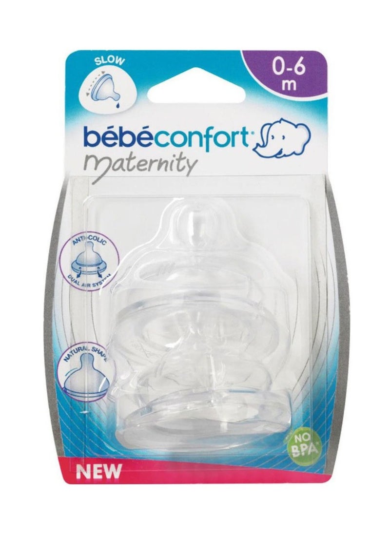 Maternity Wide Base Teat Silicone 0-6M