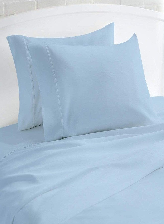 SHEETS STARGAZER 1000 Thread Count 100% Egyptian Cotton Pillow Cases, Set of 2 Pillowcase, Long-Staple 100% Cotton Breathable, Soft Sateen Weave Bed Pillow Cover, 20 X 30 Inches Pillowcases Light Blue Standard Size - Image 1