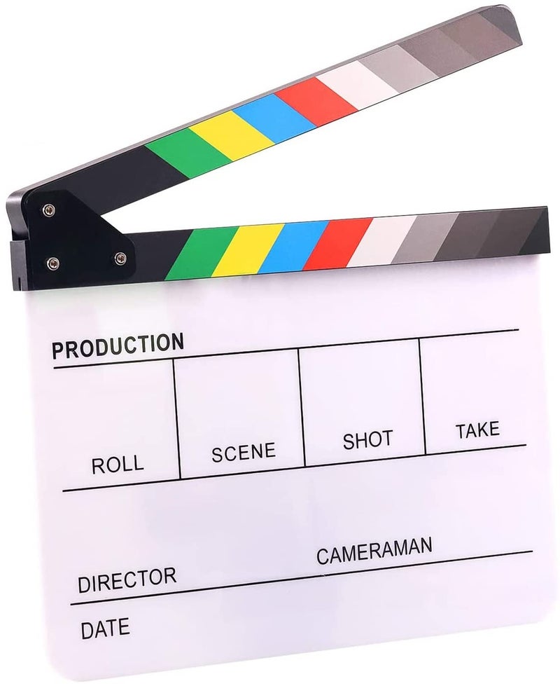 Professional White Big Clapper Board Slate for Film Video Movie Film Shooting (ECB-04)