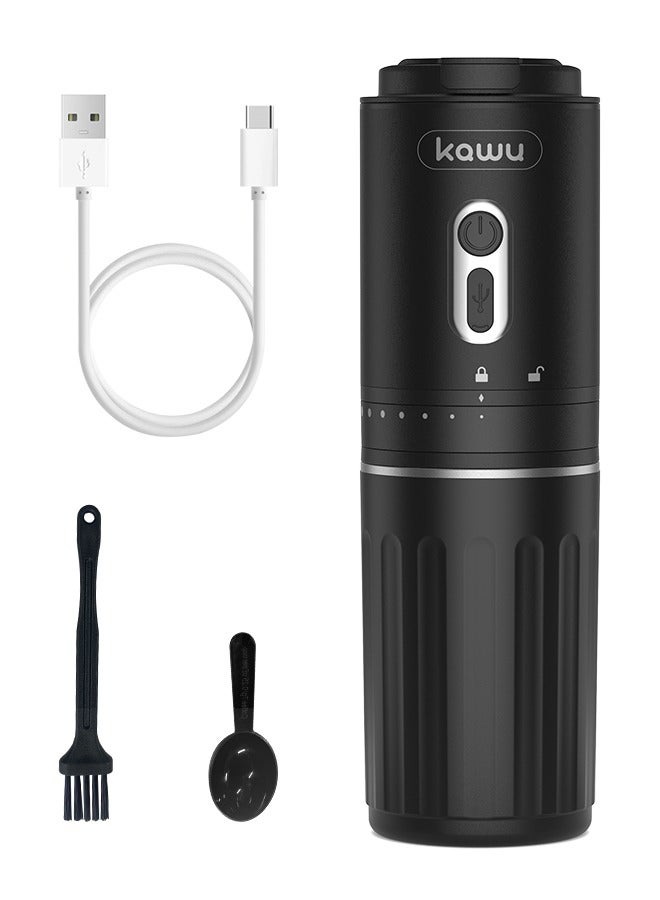 Kawu Portable electric coffee bean grinder, rechargeable coffee bean grinder, battery powered, small coffee machine suitable for car, travel, camping and anywhere else - Image 1