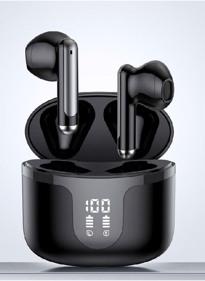 MARCAN MARCAN True Wireless Stereo Earbuds, Bluetooth Earbuds Touch Control 24h Strong Endurance, Semi-in-Ear Bluetooth 5.3 Headphones,Feather-Like Wearing, Open-Ear Listening, Black  - Image 2