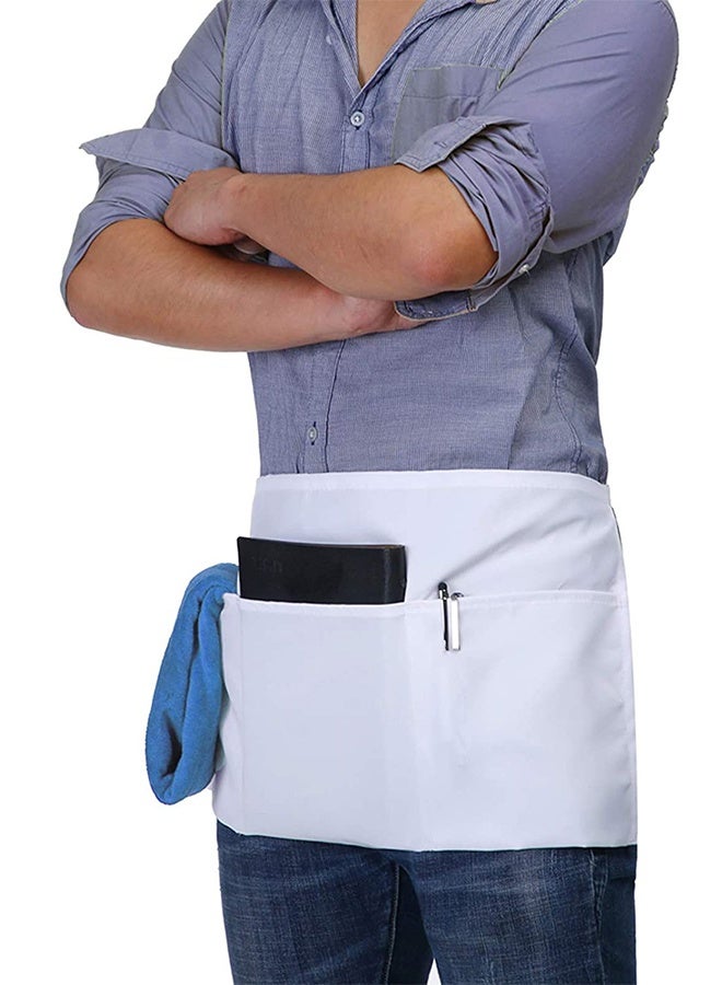 Short Half Chef Waiter Apron with Multiple Pockets - Image 3