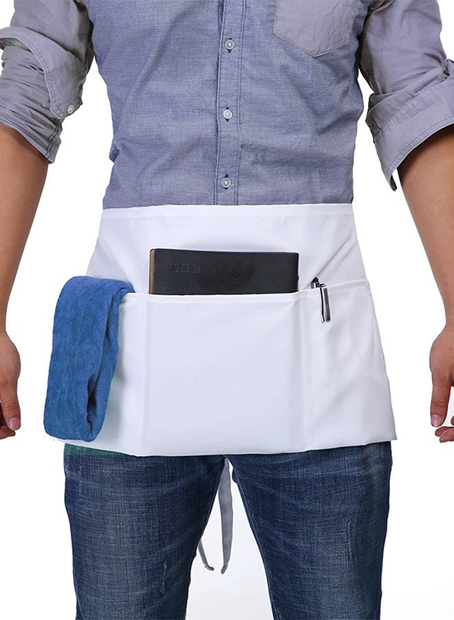 Short Half Chef Waiter Apron with Multiple Pockets - Image 4